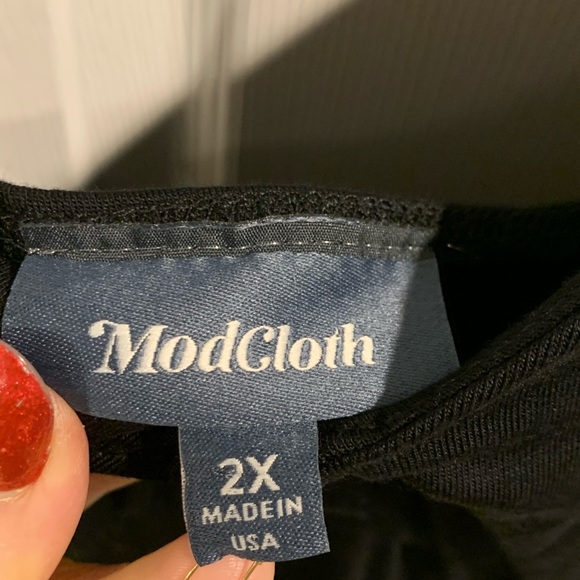 ModCloth Comfortable Collab knit maxi black dress - Picture 5 of 8